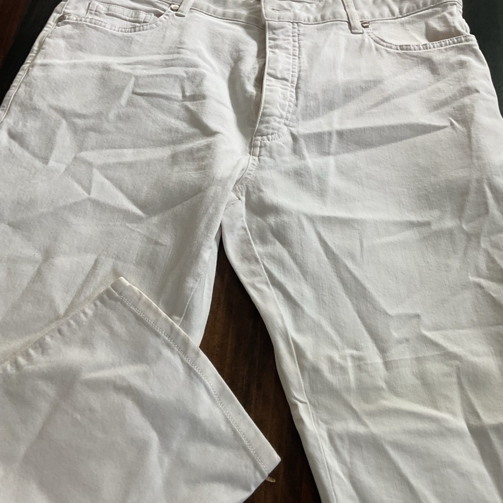 Ermenegildo Zegna Men's Cream Straight Jeans
